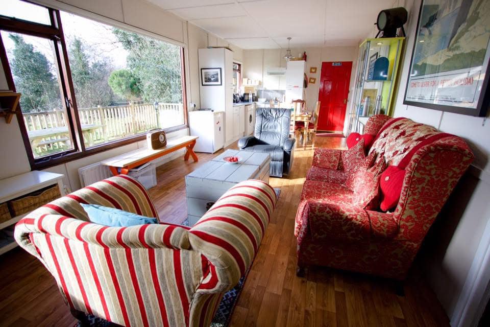 Cozy interior of Erinona Chalet with comfortable seating